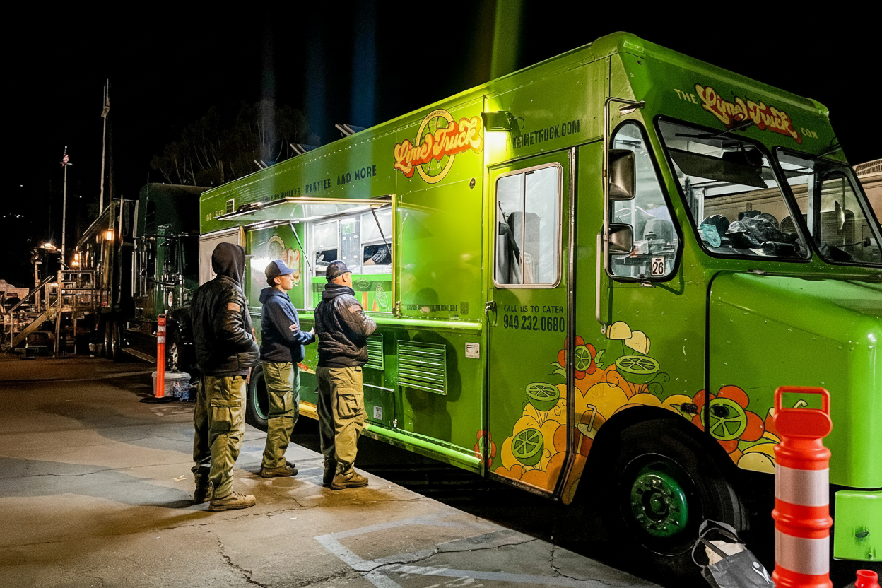 Top-down food spread